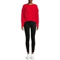 thumbnail image 2 of No Boundaries Juniors' Chenille Fringe Sweater, 2 of 5