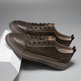 thumbnail image 3 of Men's Low-Top Lace-Up Casual Sneakers Flat Sole Stitched Detail Comfort Walking Shoes for Daily Commute, 3 of 6