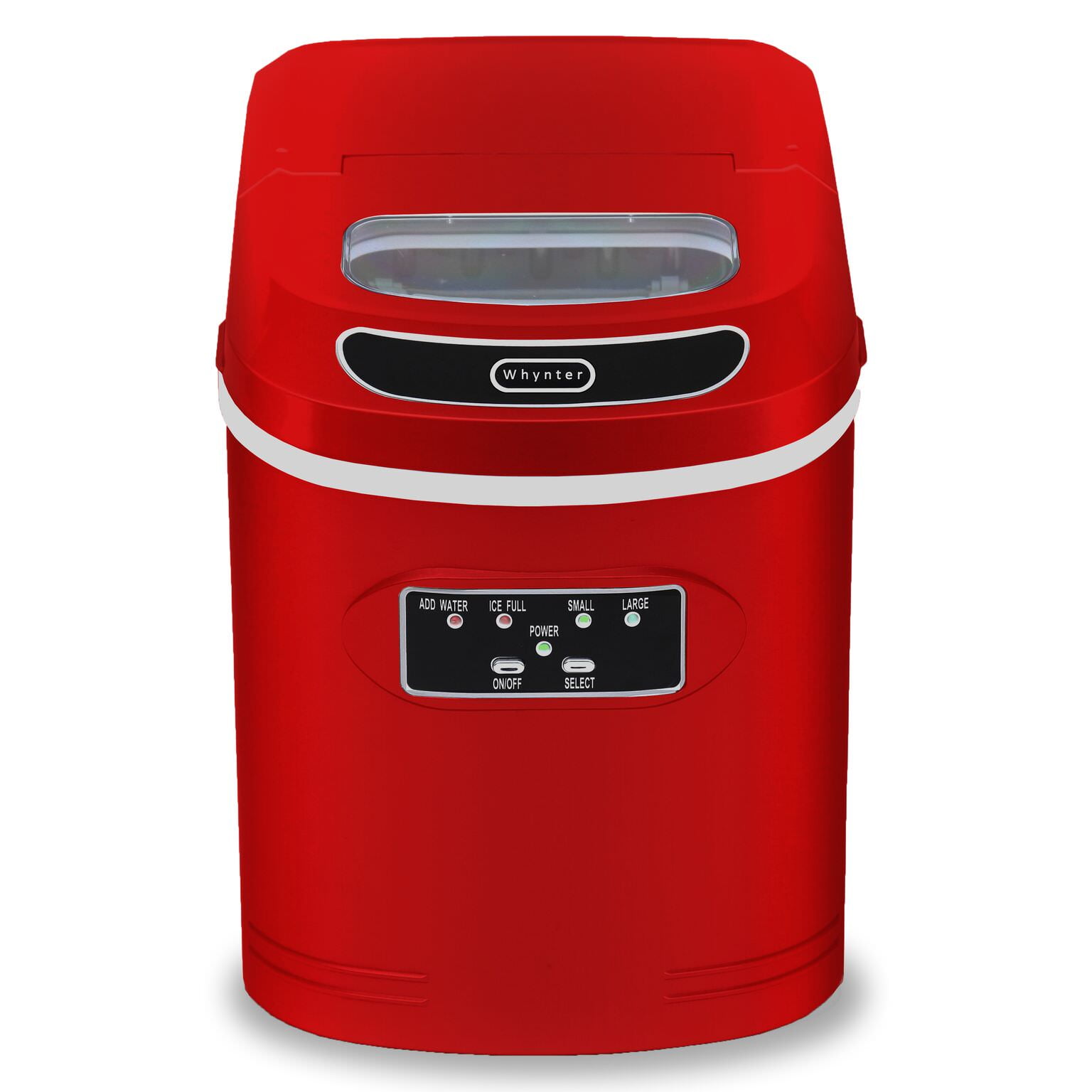 Whynter Compact Portable Ice Maker 27 lb capacity - Red