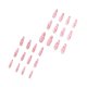 thumbnail image 5 of Prensa francesa en las uñas Uñas acrílicas largas con diamantes de imitación Ataúd Uñas falsas Uñas rosadas JAMW Sencillez, 5 of 5