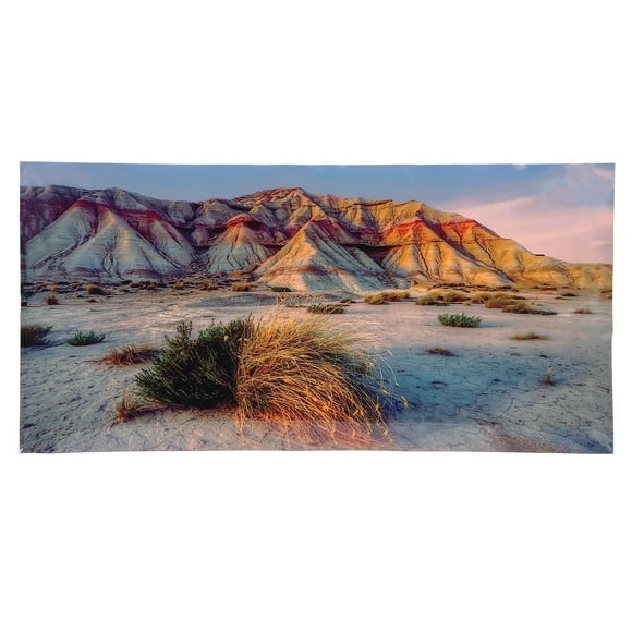 Décoration de Fond pour Aquarium, Affiche d'Aquarium en PVC Motif Montagne Désert Fantastique pour Scène sous-Marine 61x41cm / 24x16.1 Po