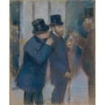 thumbnail image 3 of Edgar Degas 15x18 Black Modern Framed Museum Art Print Titled - Portraits at the Stock Exchange (ca. 1878-79), 3 of 5