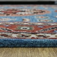thumbnail image 3 of Rugsotic Carpets Hand Tufted Wool Eco-Friendly Area Rugs - 4'x6', Rectangle, Light Blue Red, Modern Contemporary Design, High Pile Handmade Anti Skid Rugs for Living Room, Bed Room (K00S15), 3 of 10