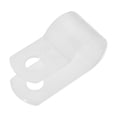 thumbnail image 5 of Clips para cables soporte tipo R 8.4mm sujetador para gestión de cables en casa y oficina blanco 100 piezas, 5 of 5
