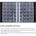 thumbnail image 2 of GHSDFBB Coin Collection Album 20 Pages 480 Pocket Leather Coin Collection Books, Coin Collection Holder for Pence Coin Pocket Albums-Black, 2 of 7