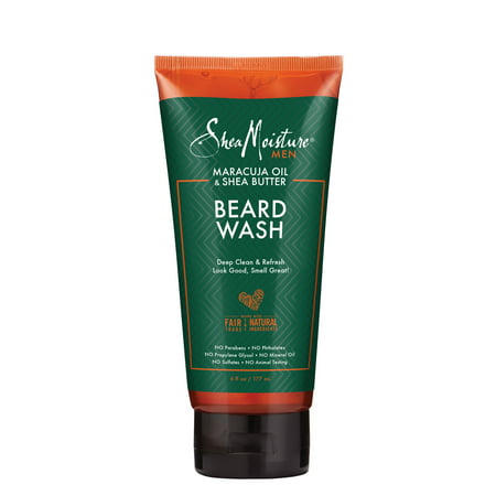 SheaMoisture Maracuja Oil & Shea Butter Beard Wash Deep Clean & (Best Shea Butter For Face)