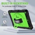 thumbnail image 6 of SUPNICE iPad 9th/8th/7th Generation Case, iPad 10.2 Case,Shockproof 360 Rotating Stand Hand Strap Pencil Holder Kids Case for iPad 10.2 inch 2021/2020/2019,Black and Green, 6 of 9