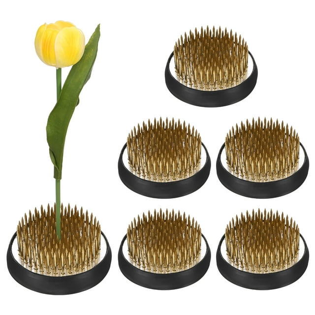 Uxcell 6-Pack Florero Rana Redondo de 1.97" con Base de Goma
