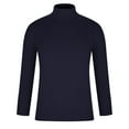 thumbnail image 6 of Miluxas Men's Mock Turtleneck Ribbed Knit Pullover Sweater Casual Lightweight Slim fit Dress Sweater Navy, 6 of 6