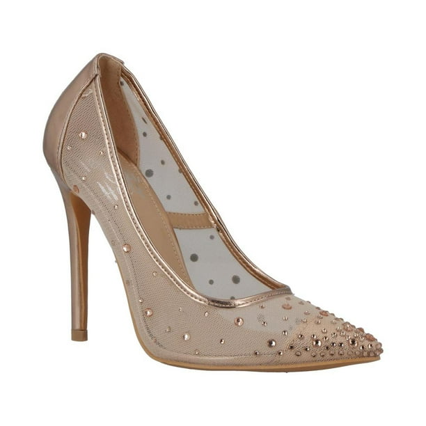 Zapatillas Mujer Head Over Heels Tacon Formal dorado 27