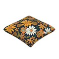 thumbnail image 3 of Multi-Size Linen Sofa Pillow Cover Invisible Zipper Open And Close Strong Use For Sofa Chair Garden Sofa Car Groovy Flowers (17) 16"X16", 3 of 8