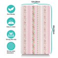 thumbnail image 5 of Boho Retro Floral Pet Feeding Mat-Abstract Art Pattern Absorbent Pet Placemat for Food and Water Bowl, with Waterproof Rubber Backing, Quick Dry Water Dispenser Mat for Dog and Cat (12"x20"), 5 of 7
