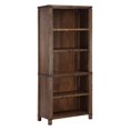 thumbnail image 1 of Baton Rouge 72" Bookcase in Brushed Walnut Finish in Engineered Wood, 1 of 9