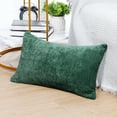 thumbnail image 2 of PiccoCasa Soft Water Repellent Throw Pillow Covers Emerald Green 12x20 Inch, 2 of 7