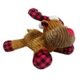 thumbnail image 4 of Vibrant Life Holiday Plush Dog Toy, Moose with Santa Hat, Brown & Red, 11", 4 of 6