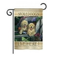 thumbnail image 2 of Breeze Decor 10063 Pets Wagging Along For The Ride 2-Sided Vertical Impression House Flag - 28 x 40 in., 2 of 2