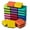 Yellow, variant on 8 Color Square Whiteboard Eraser Set Dry Erase Board Erasers Classroom (2x2x0.8 Inch)