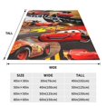 thumbnail image 2 of Manta de Cars Lightning Mcqueen, ligera, acogedora, para sofá cama, de franela súper suave, de microfibra, para viajes, para todas las estaciones, para adultos y niños, 60 x 50 pulgadas, 2 of 8