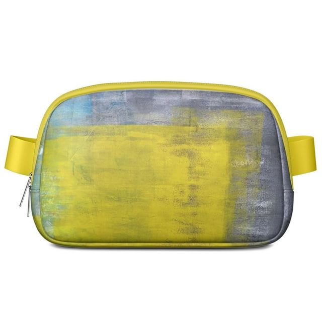 Bauhaus Style Belt Bag – Abstract Geometric Fanny Pack with Color Block Pattern and Minimalist Modern Aesthetic