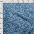 thumbnail image 3 of oneOone Cotton Flex Blue Fabric Tropical Craft Projects Decor Fabric Printed By The Yard 40 Inch Wide, 3 of 5