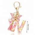 thumbnail image 2 of RXIRUCGD Porte-Clés Mode 26 Lettres Pendentif Papillons Porte-Clés à Franges Élégant Mode Multi-Fonctionnel, 2 of 5