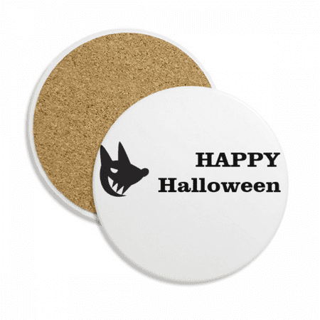 

dog happy fear halloween coaster cup mug tabletop protection absorbent stone