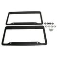 thumbnail image 2 of 2Pcs License Plate Frame Black Aluminium Alloy Sturdy Durable Easy Installation Original Standard License Plate Holder, 2 of 22