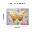 thumbnail image 3 of ARISTURING  Butterfly Pictures Wall Decor Pink and Gold Canvas Wall Art Prints for Girls Glam Fashion Artwork for Bedroom Bathroom 16x12in, 3 of 6