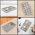 thumbnail image 4 of Organizador Joyas Estuche Aretes Anillos Alhajero,6 Pcs Organizador Joyas Cajones,Cajones de Terciopelo Gris Apilable,Bandeja Joyas Para Guardar y Exhibir Aretes, Collares y Pulseras, 4 of 4