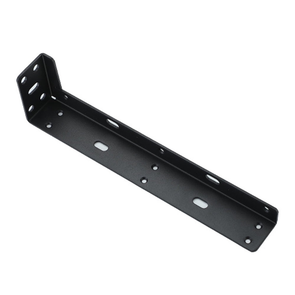 Heavy Duty Floating Shelf Brackets, Black Metal Shelf Holders for Wall