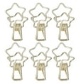 thumbnail image 4 of Wire Binder Clips, Hollow Out Multi Purpose Star Binder Clips Strong Clamping  For Notes Gold,Silver, 4 of 8