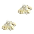 thumbnail image 3 of Destyer 1/2/3/5 Pack of 500 Price with Hanging String Jewelry Ring Labels Portable Marking Tags Display Message Card Accessories for Pendant Gold 25 * 13mm 2PCS, 3 of 6