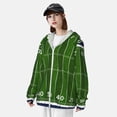 thumbnail image 3 of Fotbe American Football Field Chaqueta con Protección Solar UPF 50+ para Hombre y Mujer, Camisa con Capucha y Bolsillos-Large, 3 of 7