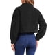 thumbnail image 3 of Chaqueta corta INSPIRE CHIC para mujer con solapa de piel sintética, abotonada, casual, de manga larga, talla XS, color negro, 3 of 6