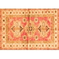 thumbnail image 1 of Ahgly Company Indoor Rectangle Geometric Orange Traditional Area Rugs, 4' x 6', 1 of 1