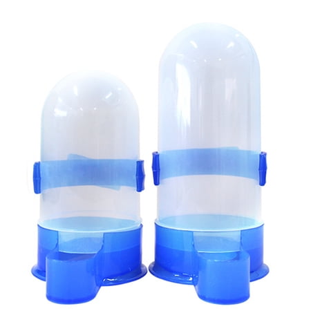 Plastic Bird Feeder Waterer Automatic Food Water Feeder With Cage