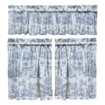 thumbnail image 2 of Gumesh Kitchen Curtains, Short Non-See-Through Privacy Tier Curtains, Light Filtering Semi Sheer Small Window Drapes for Bathroom Cafe, 3Pcs, 2 of 7