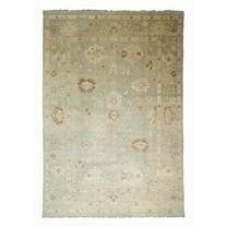 Wahi Rugs Hand Knotted Turk Oushak Natural-dye 10'0"x14'0" -W389