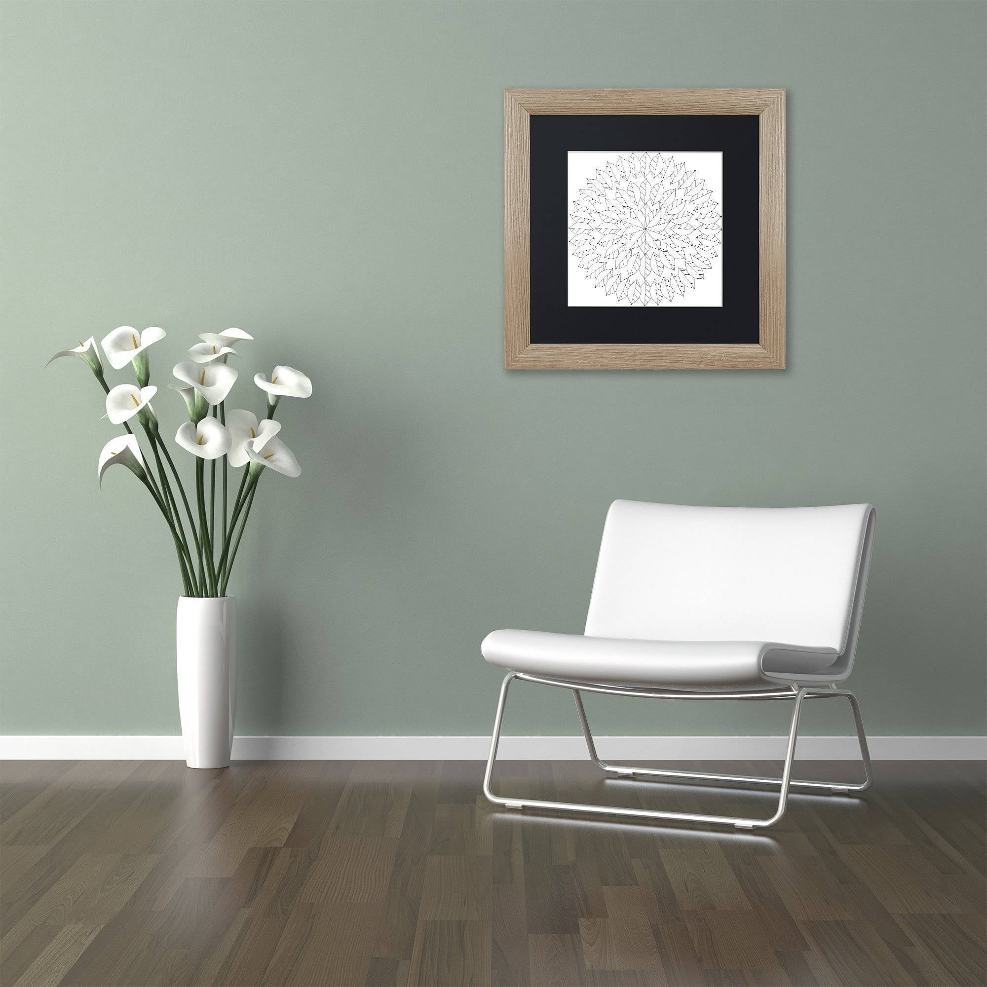 Trademark Fine Art "Big Beautiful Blossoms 8" Canvas Art by Hello Angel, Black Matte, Birch Frame