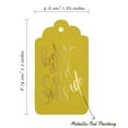 thumbnail image 5 of Inkdotpot 100 Pack Real Gold Foil Paper Tags Baby It's Cold Outside Baby Shower Favor Hang Tag, 5 of 6