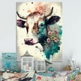 thumbnail image 2 of Designart Cute Cow Floral Art I Canvas Wall Art, 2 of 5