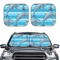 thumbnail image 2 of Yiaed Dolphin Print Car Front Windshield Sun Shade,Foldable Anti-UV Car Sunshade for Front Window for Most Vehicles-Medium, 2 of 5