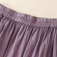 thumbnail image 6 of Womens Cropped Pants Embroider Spring Summer Loose Wide Leg Casual Pants Purple L, 6 of 7
