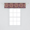 thumbnail image 2 of Ambesonne Purple Mandala Window Valance, Boho Motif, 54" X 12", Purple Yellow, 2 of 3
