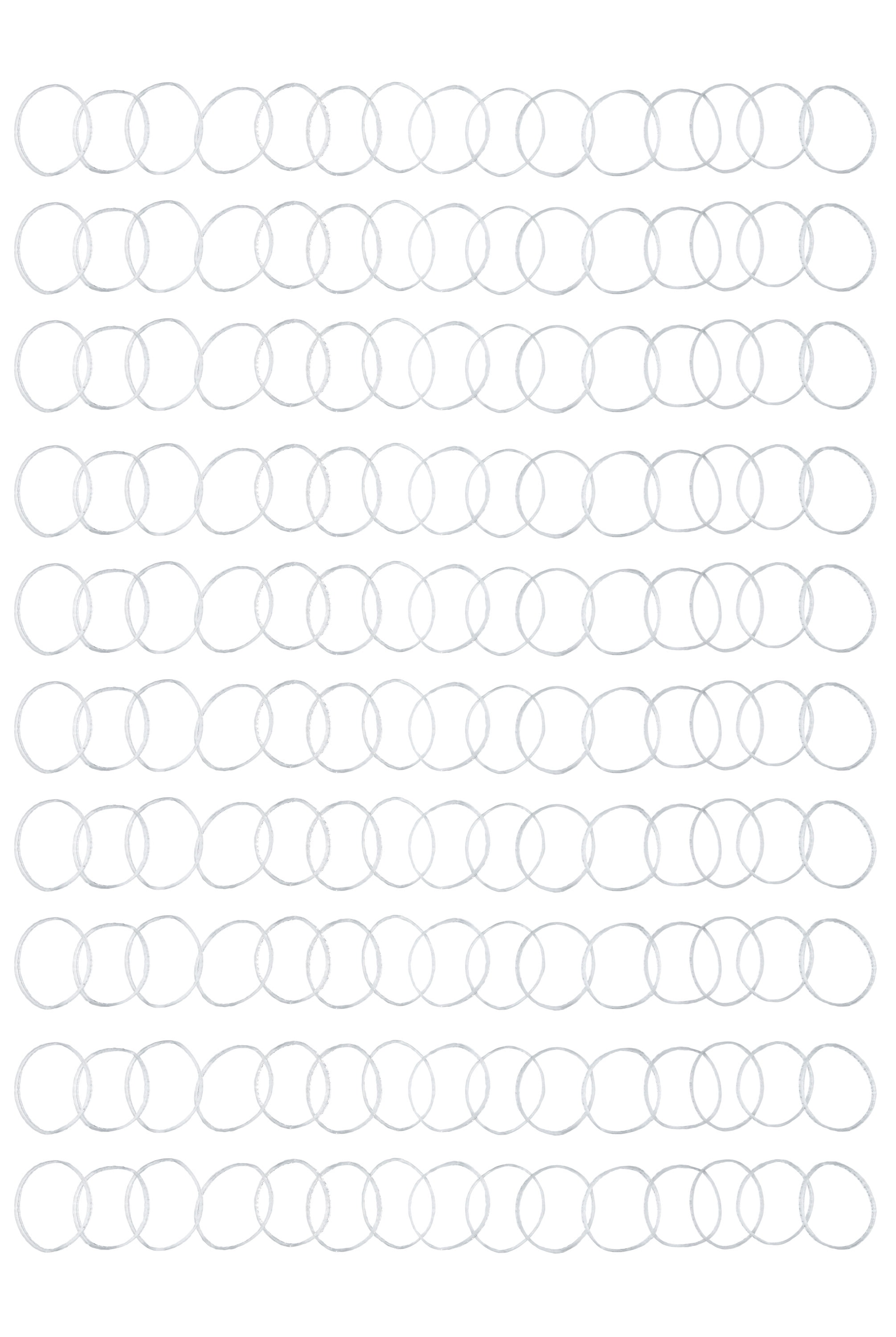 (2 pack) Goody Ouchless Forever Polyband Hair Ties, Clear Elastic Bands, All Hair Types, 150 Ct