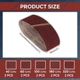 thumbnail image 2 of 10Pcs Sanding Belts 3 x 21 Inch 40/60/100/180/320 Grit Aluminum Oxide Abrasive Sandpaper for Belt Sander Metal Grinding, 2 of 7