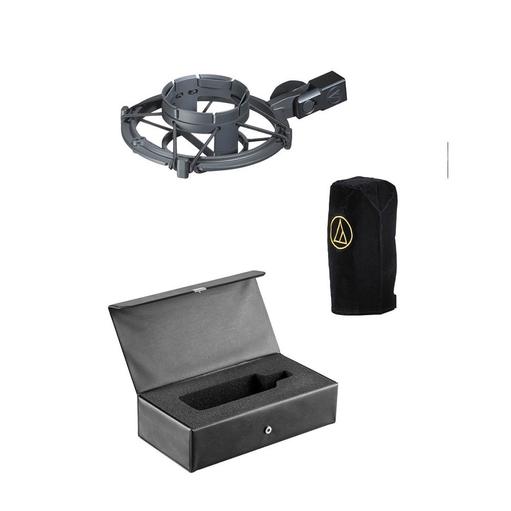Audio-Technica AT Side Address Cardioid Condenser Microphone Bundle w/ Mic Stand