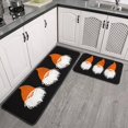 thumbnail image 3 of 2 Pieces Of Kitchen Rugs and Mats Non Skid Washable Happy Halloween (3) Kitchen Mat,Floor Cushion Waterproof Rug,Rubber Backed Area Rugs for Laundry 47*17+30*17, 3 of 7