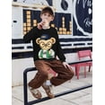 thumbnail image 2 of Arshiner Toddler Boy Crewneck Graphic Sweatshirt Long Sleeve Teddy Bear Sweat Shirt Cute Pullover Top for Kid, 2 of 8