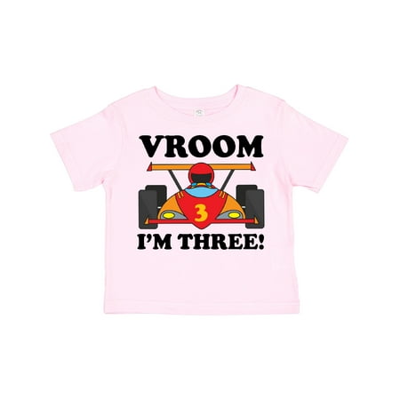 

Inktastic 3rd Birthday Racing Car Gift Toddler Boy or Toddler Girl T-Shirt